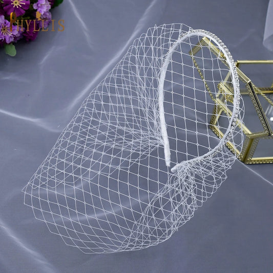 JM21 noir blanc bandeau voiles pour mariée charmant voile pour mariage