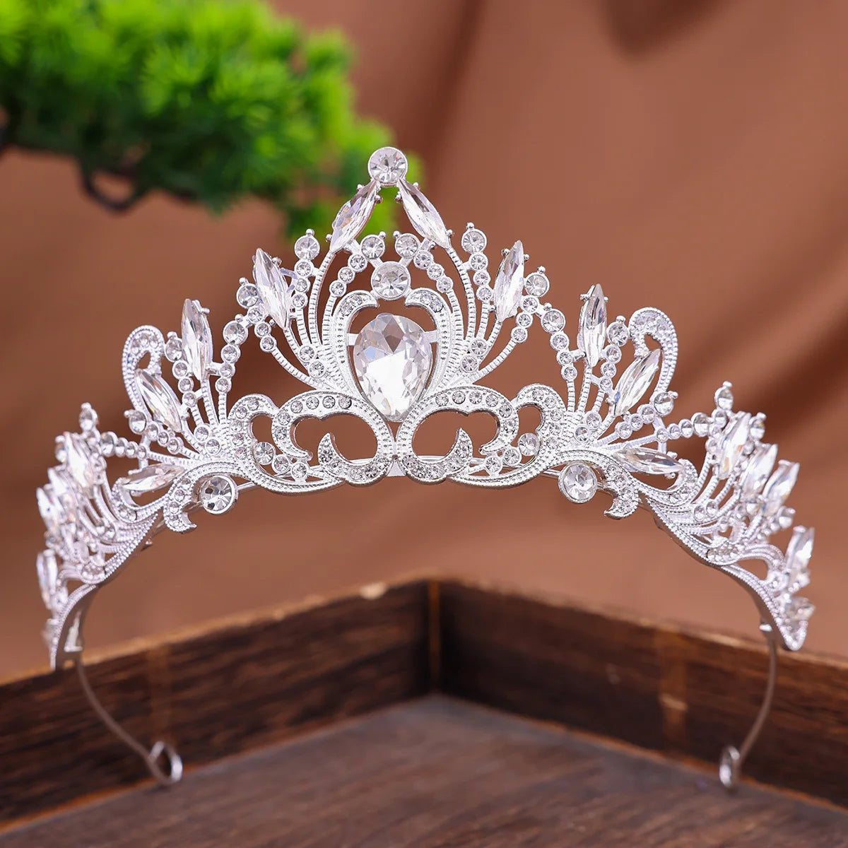 Couronne diadème en cristal pour filles