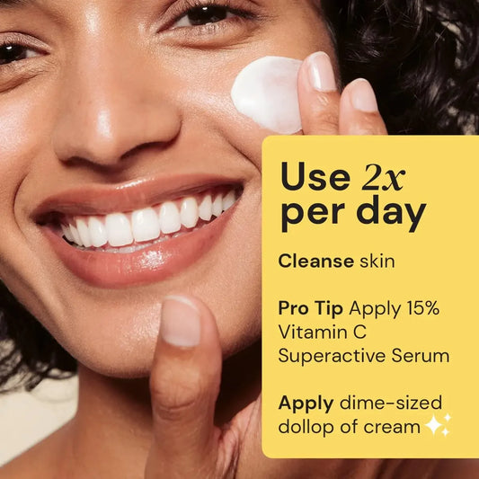 Crème énergisante pour le visage au collagène