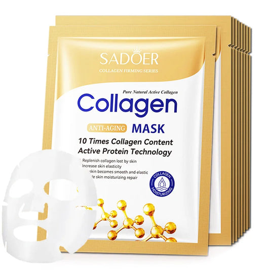 10 adet SADOER Kolajen Yüz Maskesi