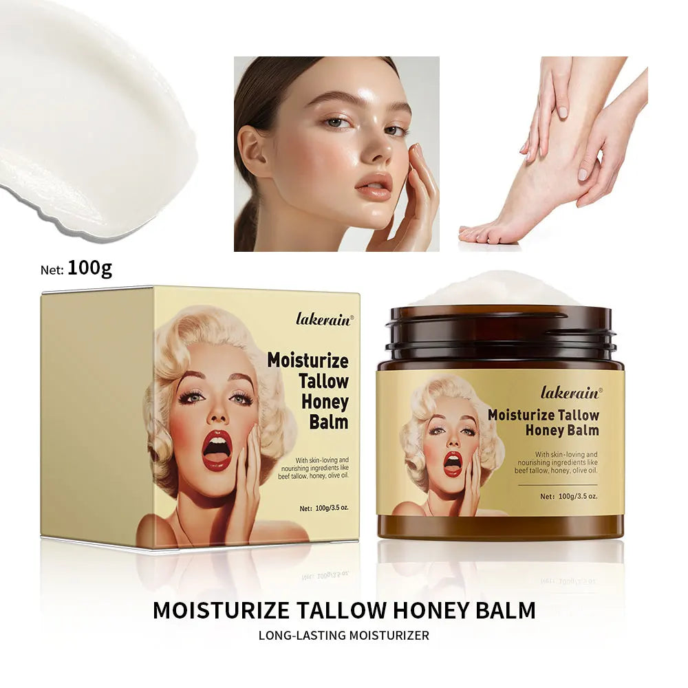 100g/3.5 oz. Donyağı Ballı Nemlendirici Balsam, Ballı Çırpılmış Balsam