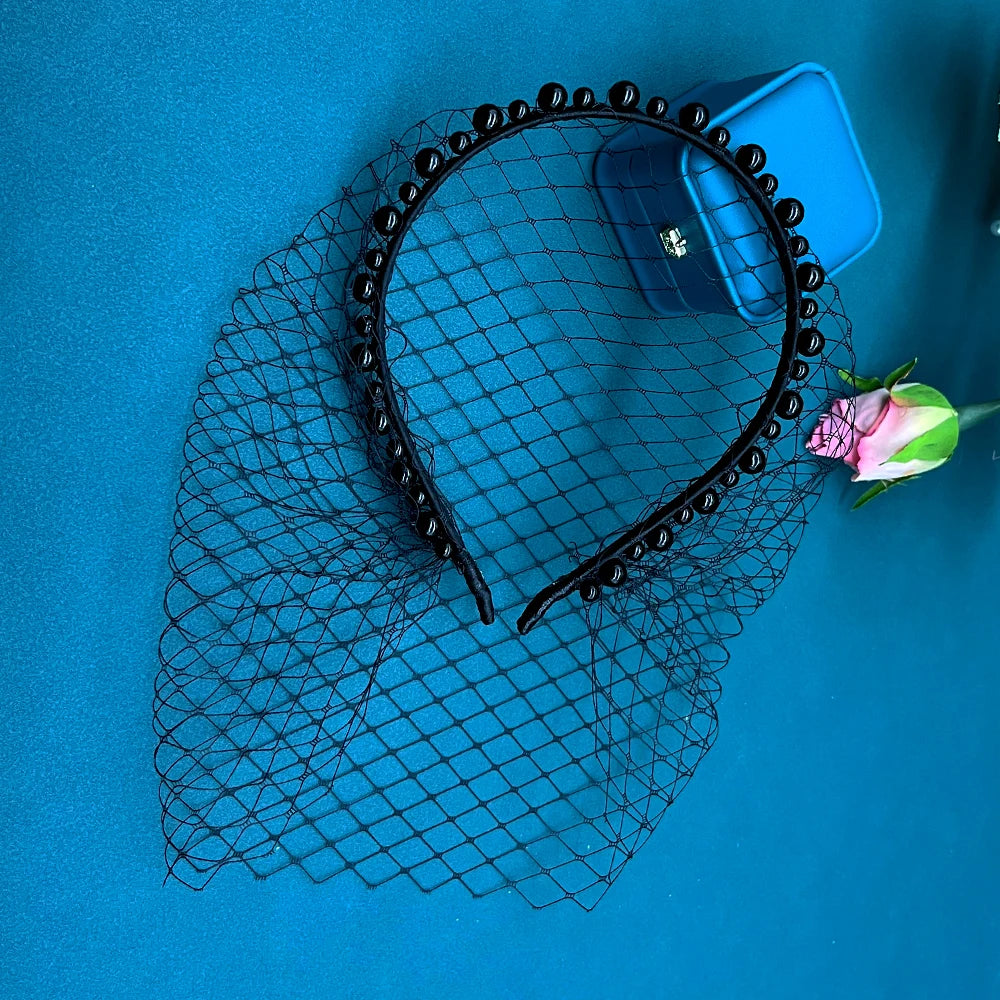 JM21 noir blanc bandeau voiles pour mariée charmant voile pour mariage