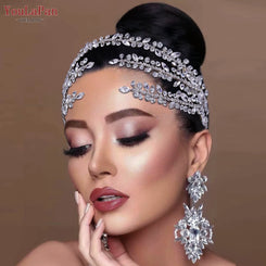YouLaPan – accessoires de cheveux de mariage brillants, bijoux diadème de mariée pour femme, bandeau en strass, couvre-chef pour spectacle, HP496