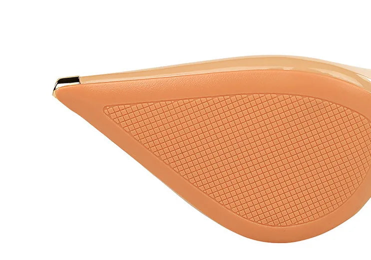 BIGTREE chaussures en cuir verni noir