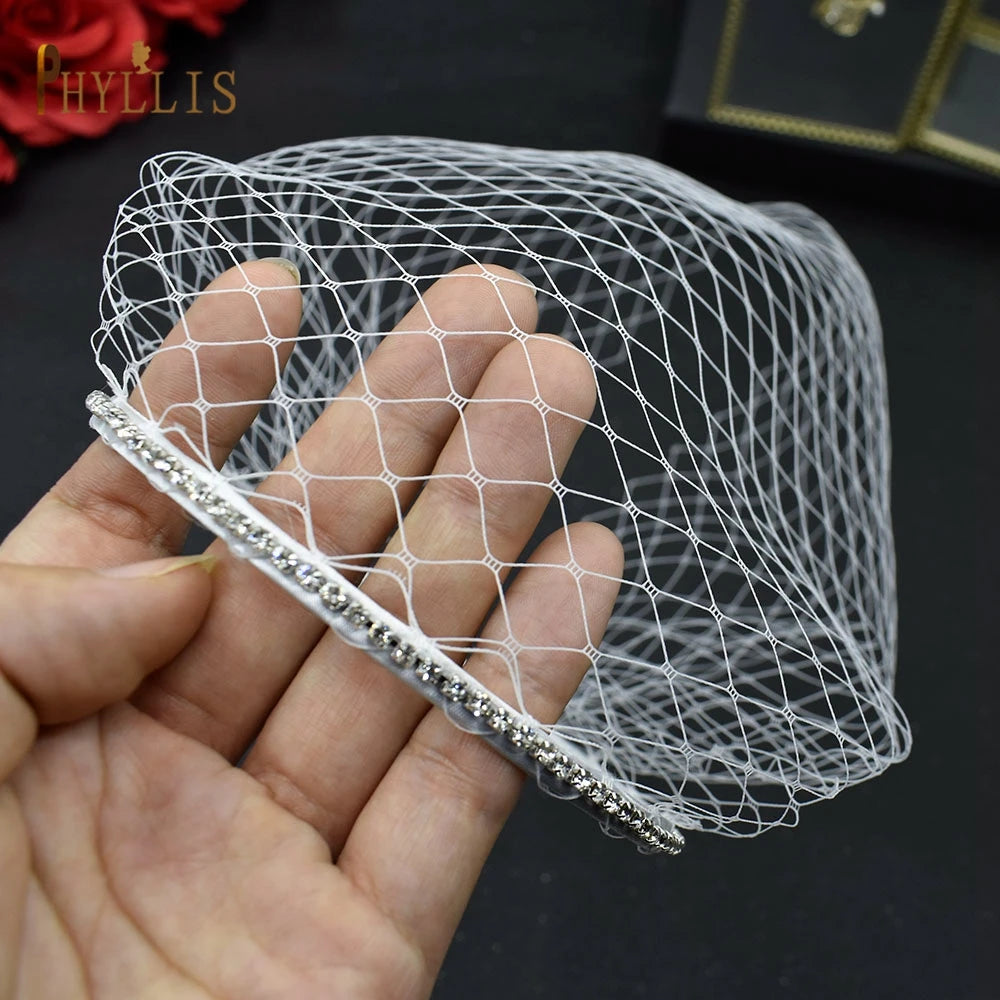 JM21 noir blanc bandeau voiles pour mariée charmant voile pour mariage