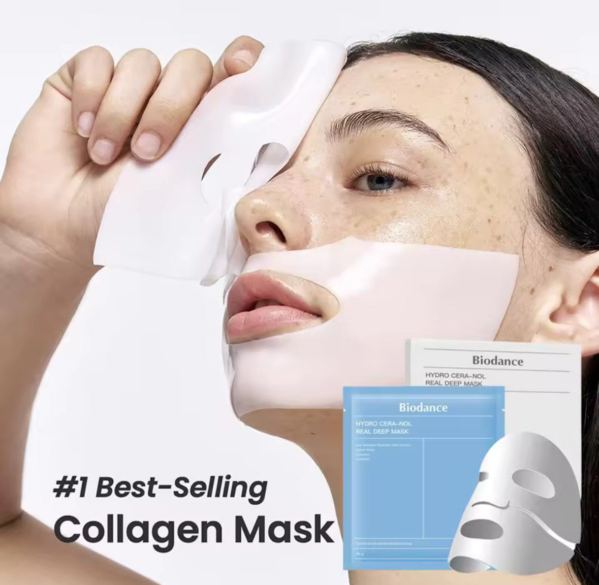 BIODANCE Bio-Collagen, nemlendirici gece hidrojel maskesi, 