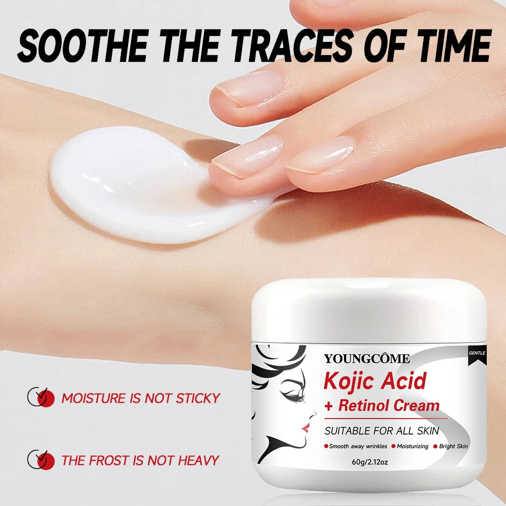 Kojik Asit + Retinol Krem, Yaşlanma Karşıtı Krem