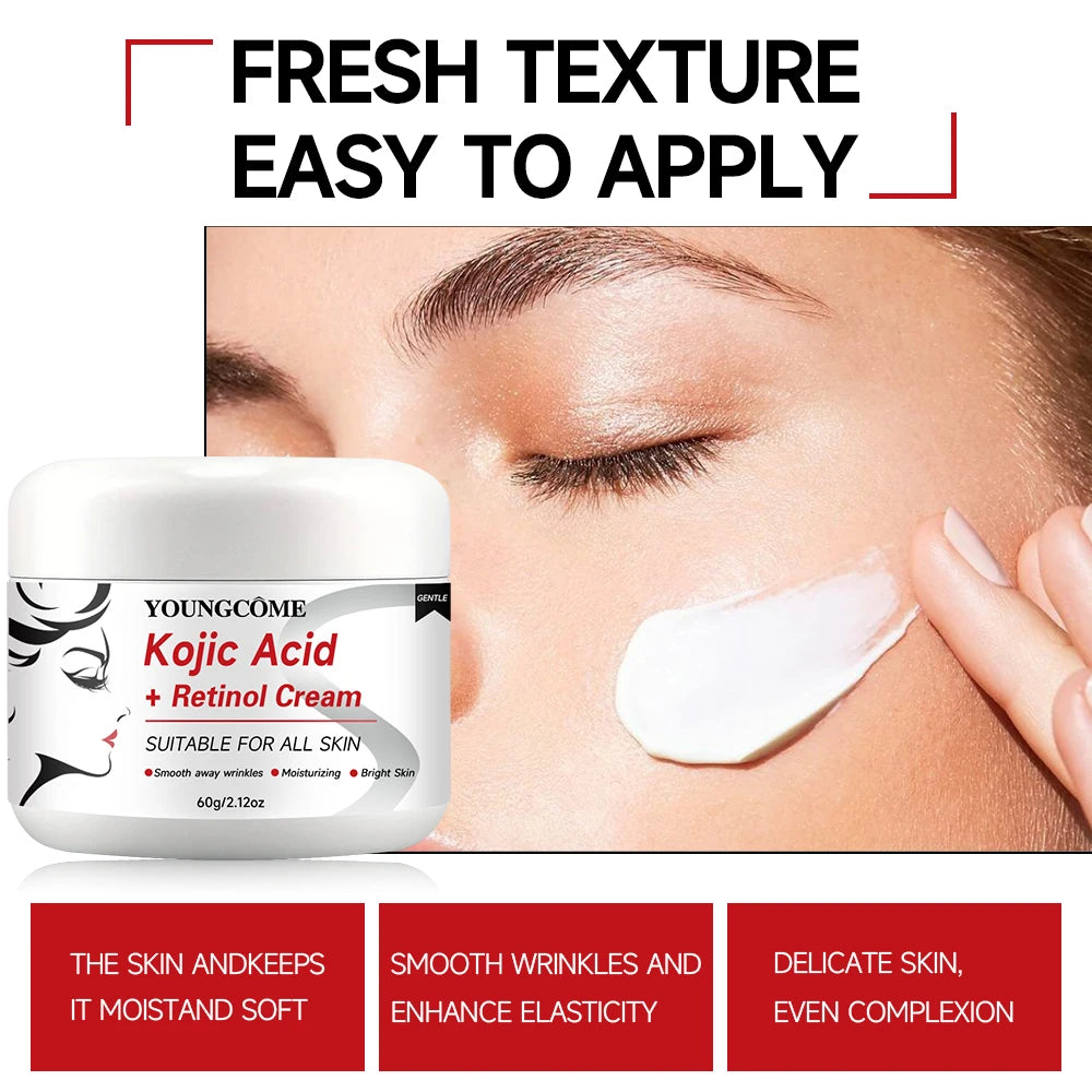 Kojik Asit + Retinol Krem, Yaşlanma Karşıtı Krem