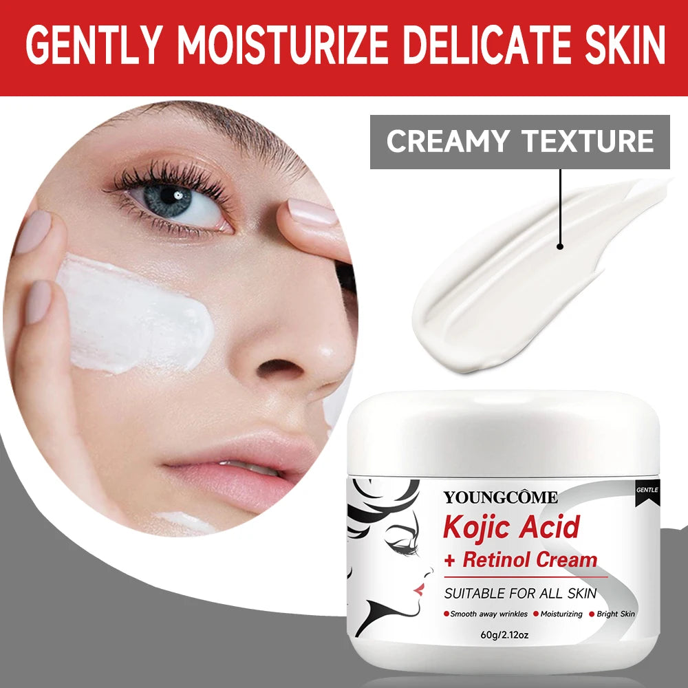 Kojik Asit + Retinol Krem, Yaşlanma Karşıtı Krem