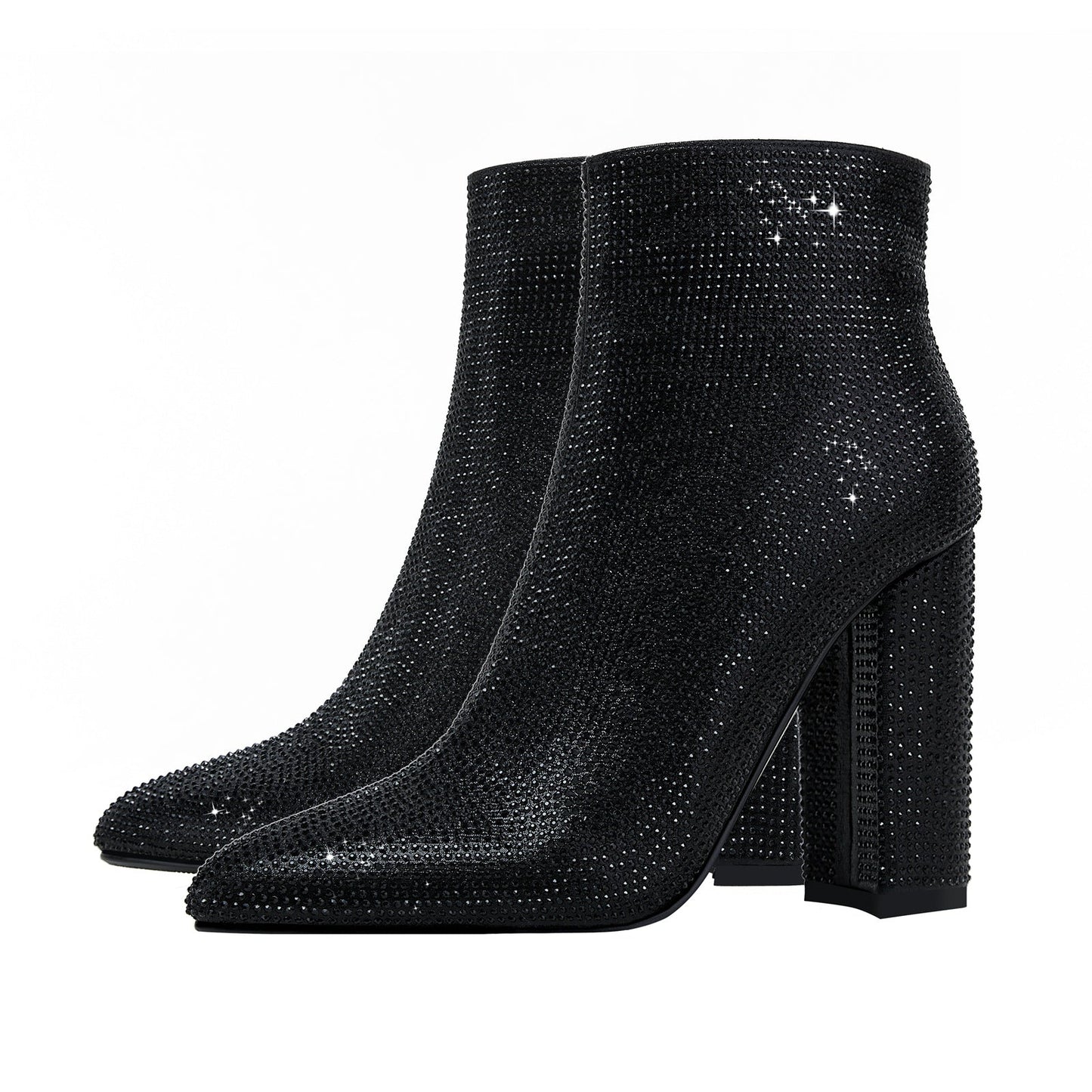 Glam Embellished Ankle Boots