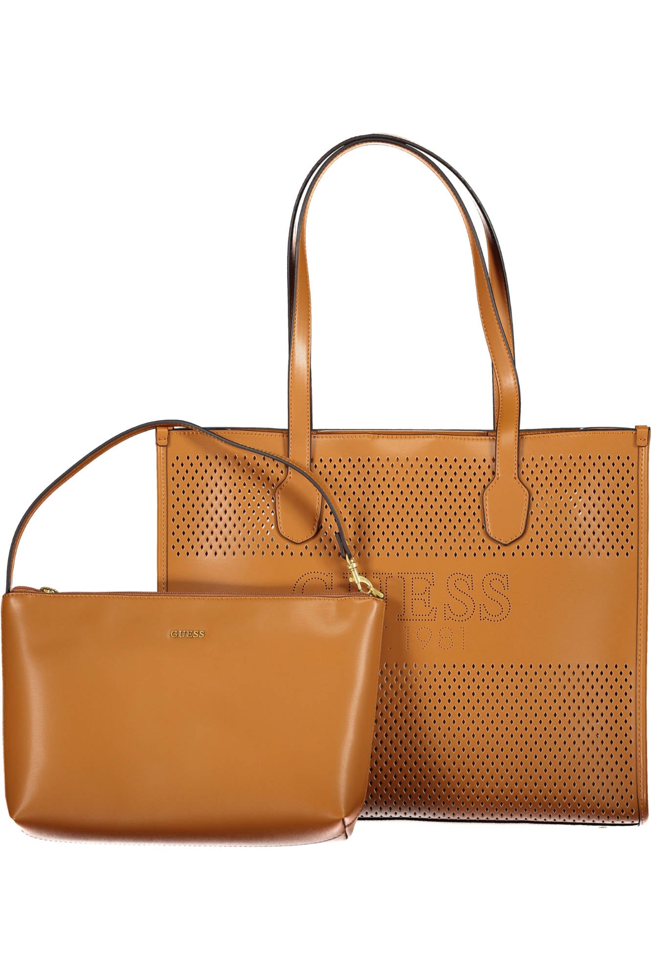 GUESS JEANS WOMEN'S BAG BROWN