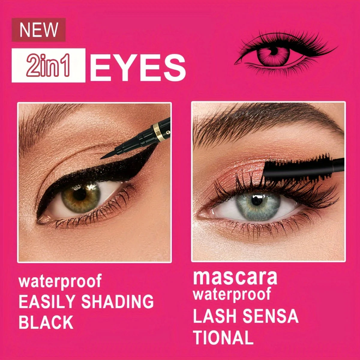 Eyeliner'lı Maskara